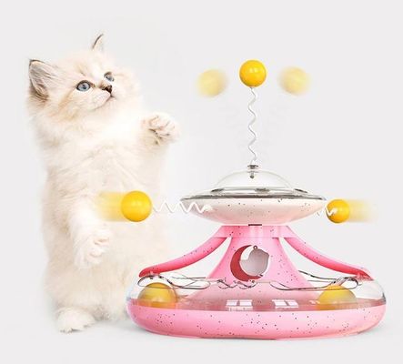 Duurzaam speelgoed voor katten Interactieve draaitafel Cat Stick voor lichaamsbeweging en lekken van voedsel