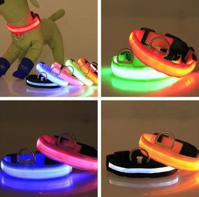 OEM/ODM-service: aangepaste waterdichte LED-bijenkraag voor reflecterende lichtgevende hond
