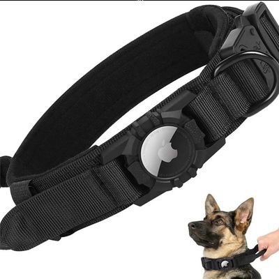 Nylon honden trainer kraag voor hardlopen wandelen wandelen Airtag Tracker beschermhoes nu