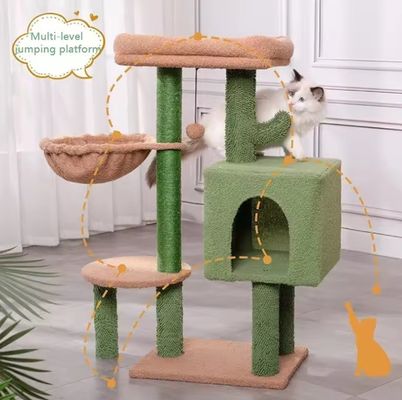 Huiskrassen voor katten Kleine groene kattenboom Cactus Kattenkrassen voor binnenkatten