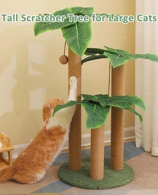 Indoor Cats Duurzame Groene Cat Tree Tower met Cat Scratching Slaap Speel Appartement