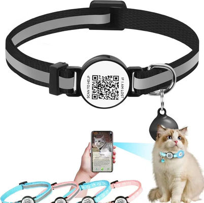 Gepersonaliseerd logo Acceptabel troeteldier trainer kraag met QR-code zacht polyester materiaal