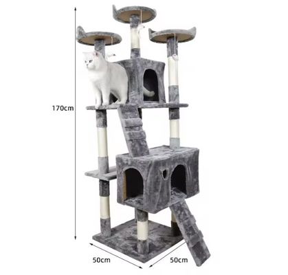 Fun Play Multi Level Luxe Kattenboom Meubelen met Schrapen Post Condo Platforms
