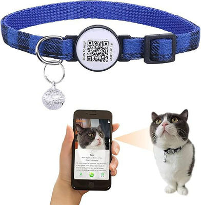 C-04 Verstelbare collier voor huisdieren met noodcontact QR-code