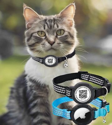 C-04 Verstelbare collier voor huisdieren met noodcontact QR-code