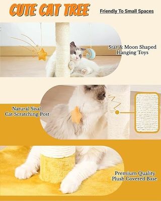 Plüsch Perk Lief kattenboom Witte wolk katten toren voor kleine katten en dieren