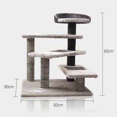 5 verdiepingen Kattenwoning met Sisal krabbelpalen Katten klimtoren