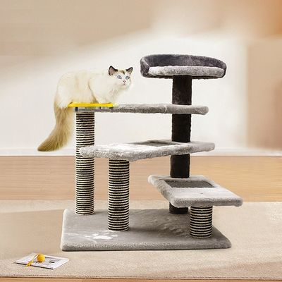 5 verdiepingen Kattenwoning met Sisal krabbelpalen Katten klimtoren