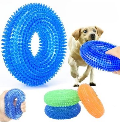 Interactief kauw speeltje voor huisdieren Squeaky Bite Resistent Barbed Tooth Reiniging Speeltje voor honden
