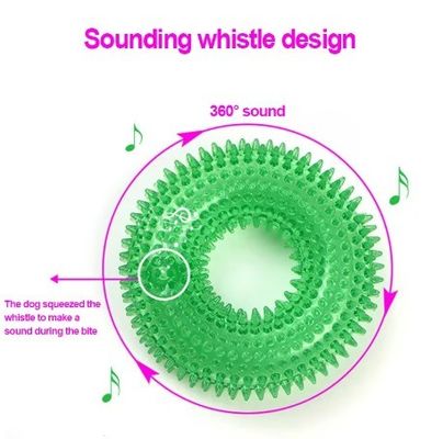Interactief kauw speeltje voor huisdieren Squeaky Bite Resistent Barbed Tooth Reiniging Speeltje voor honden