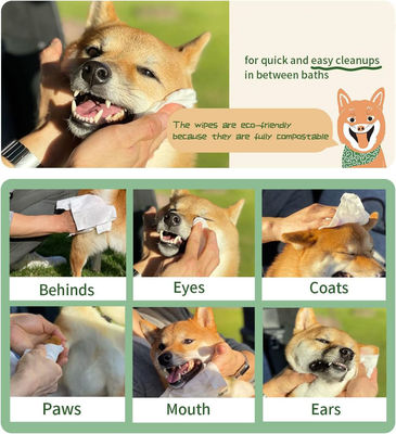 Gepersonaliseerd logo Acceptabel Huisdier verzorging Tanddoeken voor katten Honden Huisdieren