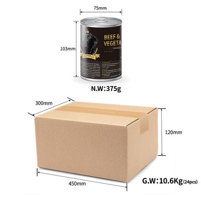 375g natte ingeblikte voeding kat hond puppy kitten met plantaardige ingrediënten uit huisdiervoeding