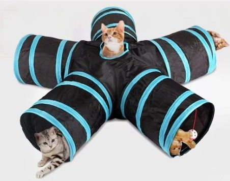 Veilig en duurzaam 3 Way 4 Way 5 Way Cat Tunnel Toy met het voordeel van zacht milieuvriendelijk