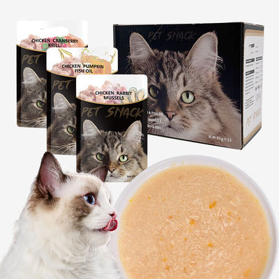 Gezonde en heerlijke kippenborst natte kattenvoer voor huisdieren Kattenfavoriet
