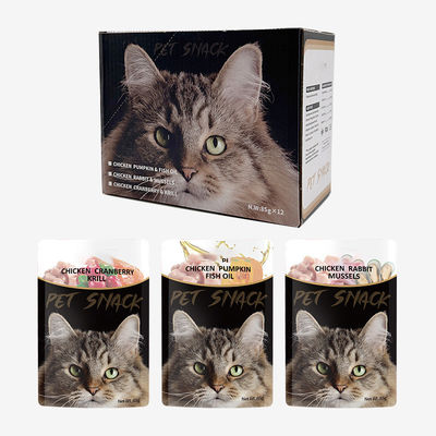Gezonde en heerlijke kippenborst natte kattenvoer voor huisdieren Kattenfavoriet