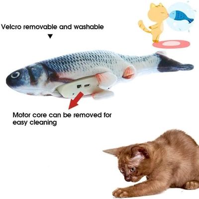 Catnip Plush Elektrisch verplaatsbaar vis-katten speelgoed voor duurzame en interactieve speeltijd