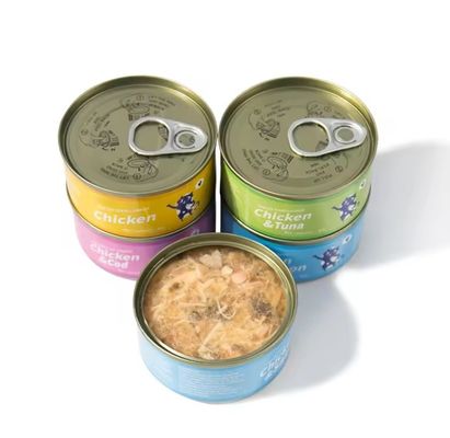 1 jaar houdbaarheidsduur Gemengde smaken voor huisdieren, katten, natte voeding 170 g Wit vlees ingeblikt kattenvoer
