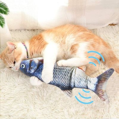 Catnip Plush Elektrisch verplaatsbaar vis-katten speelgoed voor duurzame en interactieve speeltijd