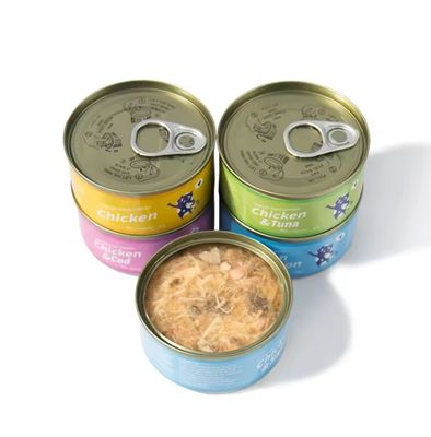 Persoonlijk label eiwitten natte ingeblikte kattenvoer voor gezondheid en meerdere smaken