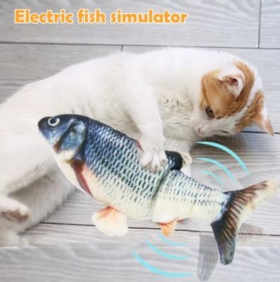 Interactieve kat grappig speeltje realistisch floppende vis kattenkruid kattenspeelgoed voor kleine dieren