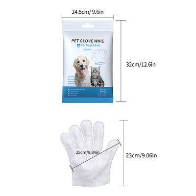 Duurzame reinigingshandschoenen voor huisdieren met een eigen label natte doekjes voor honden en katten milieuvriendelijk ontwerp