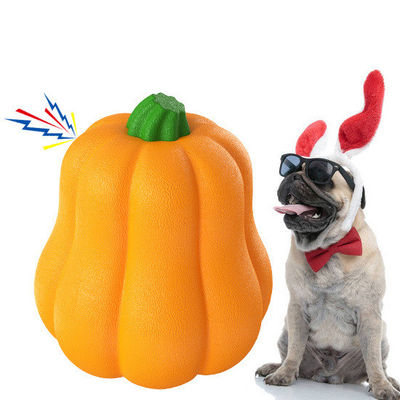 Grote pompoenspeelbal voor honden Duurzame TPR kauwbal voor training en tandenreiniging