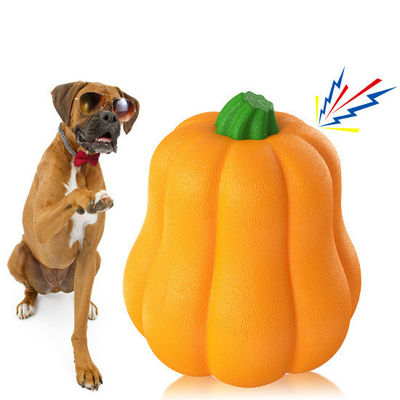 TPR Pumpkin Ball Shake Makes Giggle Sound Interactief hondenspeeltje voor herderschap en training