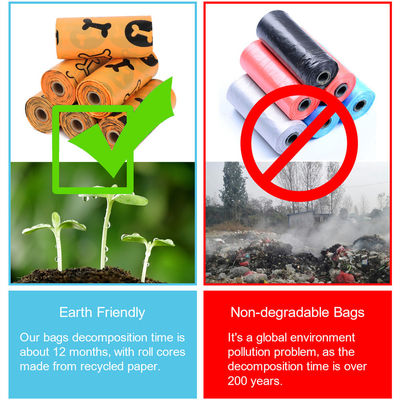 Biologisch afbreekbare, composteerbare, afbreekbare hondenpoepzak voor het verwijderen van plastic afvalzakken voor huisdieren