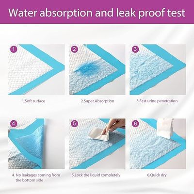 Eenmalige waterdichte puppy pads Sneldrogen Urinabsorptie 56*56cm