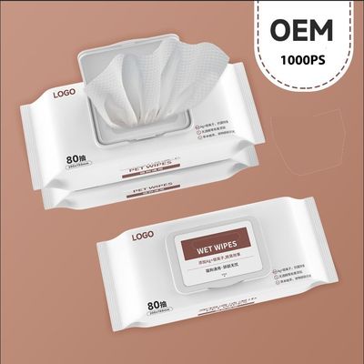 OEM aangepaste huisdier reiniging natte doekjes private label voor 100% biologisch afbreekbare verzorging