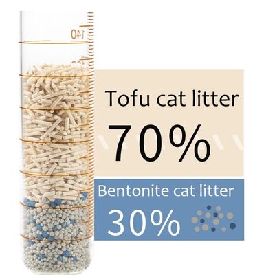 Zacht zand biologisch afbreekbaar Tofu Kattenvuil laag tracerend sterk klonterend ODM-ontwerpen voor katten