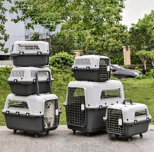 Veilig dubbele deuren ontwerp kat hond draagtas met wielen en super grote ruimte