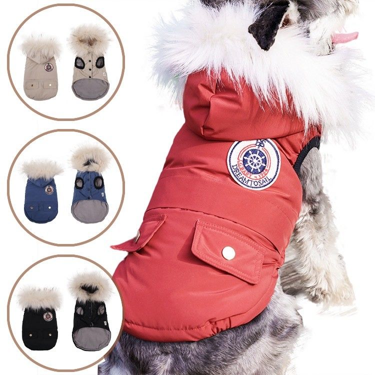 Luxe kleding hondenjassen winddichte winter buitenjassen voor kleine middelgrote honden