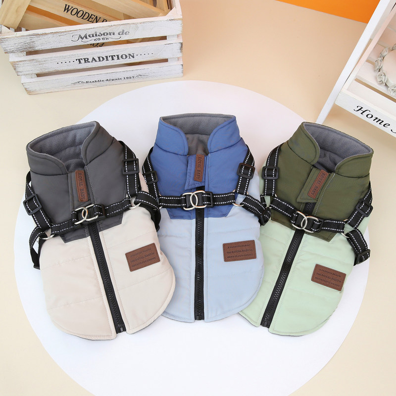 Aanpassingsservice aangeboden huisdier hond vest voor warme en dikke herfst en winter beer