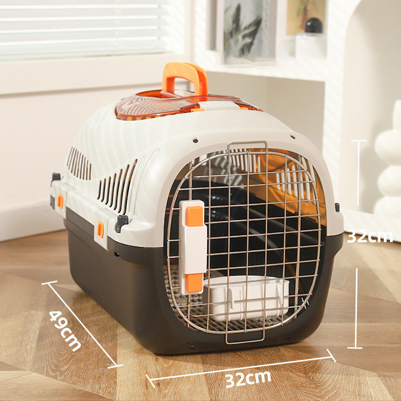 PP reistas voor huisdieren Kattendrager Hardoppervlak Air Transport Box voor kleine honden en katten