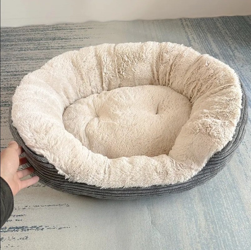 Luxe luxe huisdier bed huis voor katten en honden warm dikke slaapmat pad deken kussen