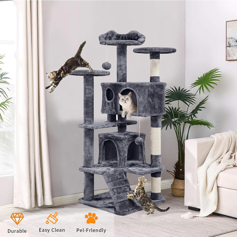 Duurzame kattenboom toren appartement meubilair Schraappost voor kittens en kleine dieren