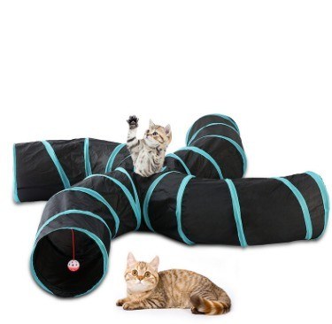OEM/ODM Interactieve Kat Grappig Speelgoed 4 Way S type Kat Tunnel Opvouwbaar Huisdier Extra Groot