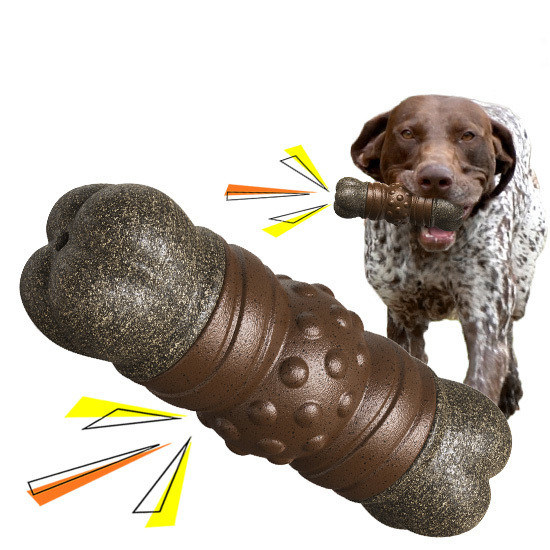 Duurzaam Modieuze stijl Hond piepen speelgoed stok bot voor tanden reiniging kauw speelgoed