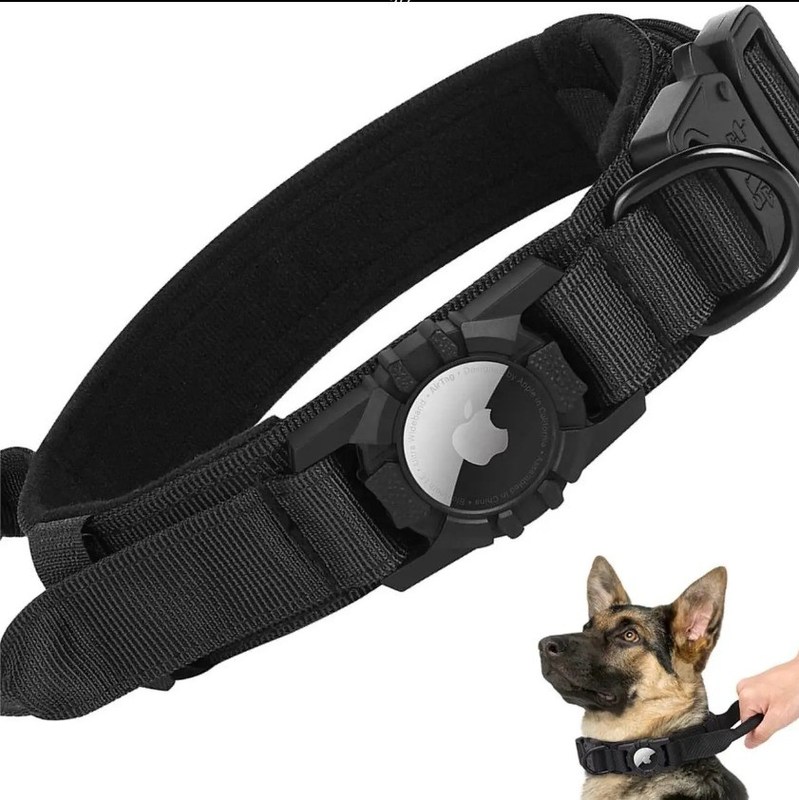 Nylon honden trainer kraag voor hardlopen wandelen wandelen Airtag Tracker beschermhoes nu