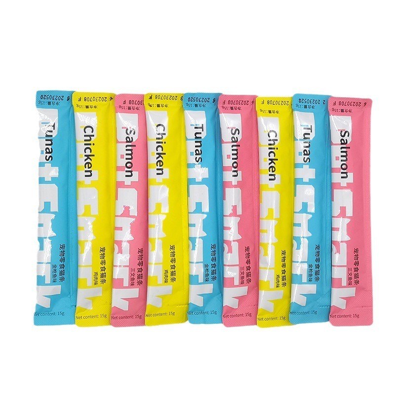 Meerdere smaken 55% vlees Kattenstok Snack voor honden 15g/pcs Vers vlees Creme Honden lekkernijen