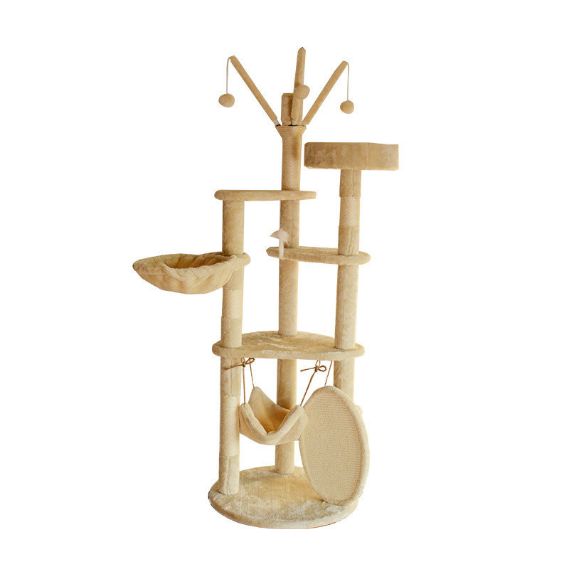 Meerdere niveaus Kat Klimmen Sisal FrameModern Hout Grote Kat Boom Toren Meubelen Schraappost