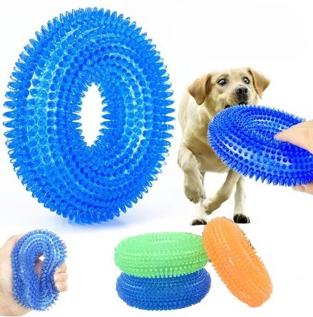Interactief kauw speeltje voor huisdieren Squeaky Bite Resistent Barbed Tooth Reiniging Speeltje voor honden