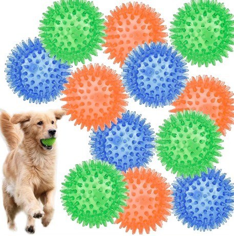 Niet giftig milieuvriendelijk honden speelgoed TPR hond kauw speelgoed ballen voor het reinigen van tanden